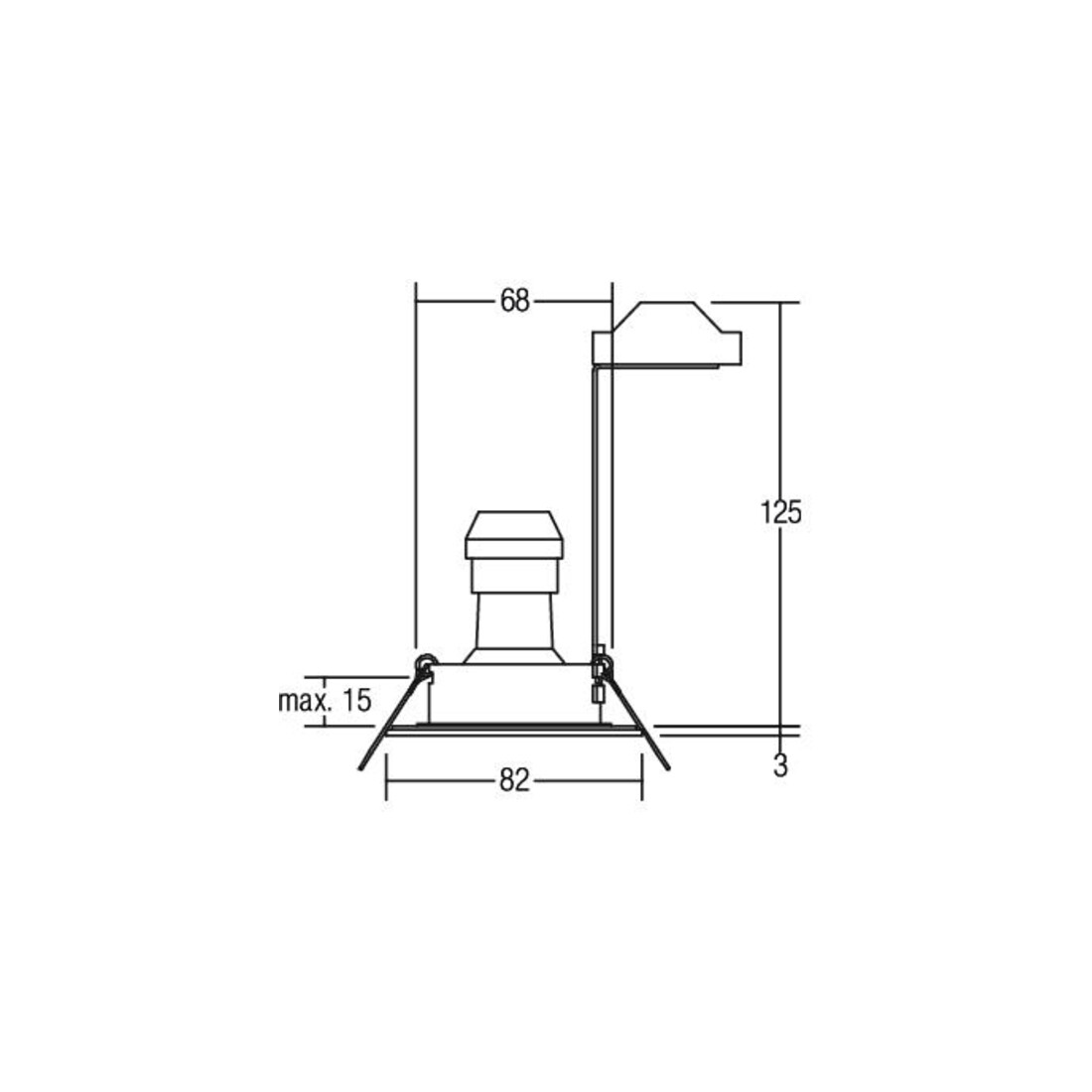 Brumberg Leuchten Spot encastré HV GU10 max. 50W/eds 36004220