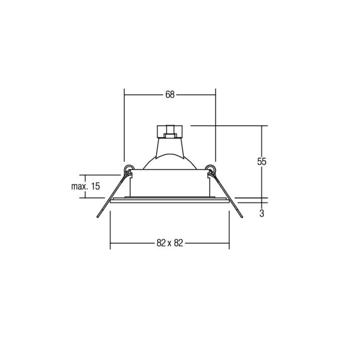 Brumberg Leuchten Spot encastré NV 50W GX5,3 acier inoxydable 26005220