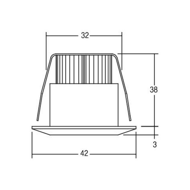 Brumberg Leuchten Spot LED 1W 3000K IP44 12070253
