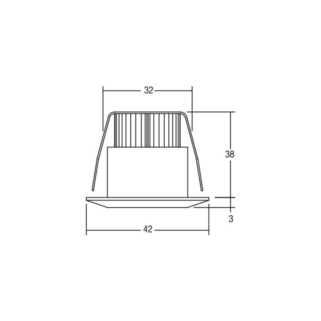 Brumberg Leuchten Spot LED 1W 3000K IP44 12070253