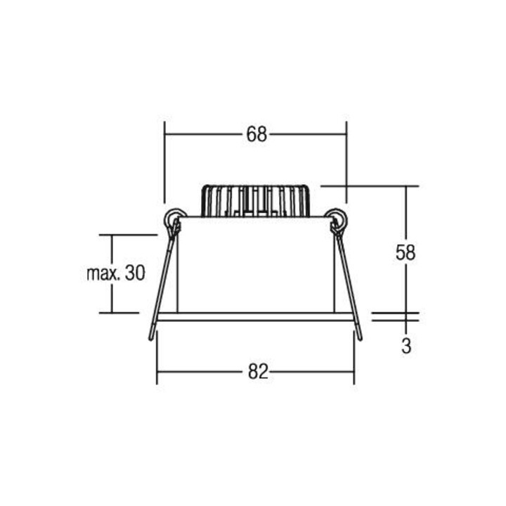 Brumberg Leuchten Spot LED encastrable 350mA 2700K blanc 12266073