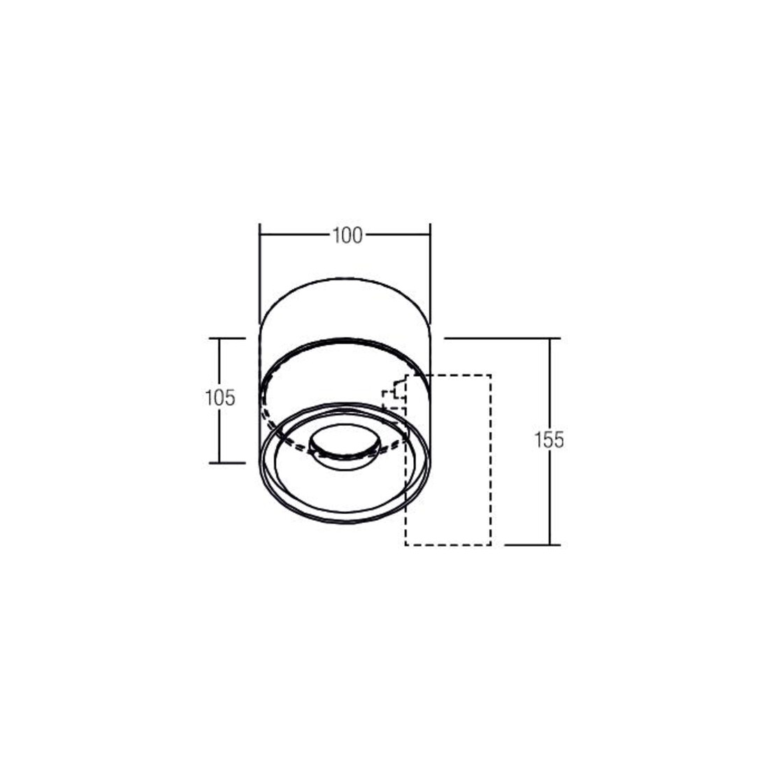 Brumberg Leuchten Spot LED encastré 9,8W 3000K blanc 675lm 12061073
