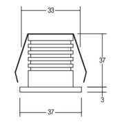 Brumberg Leuchten Spot LED rond 700mA IP65 ww 12053173-4
