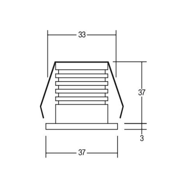 Brumberg Leuchten Spot LED rond 700mA IP65 ww 12053173