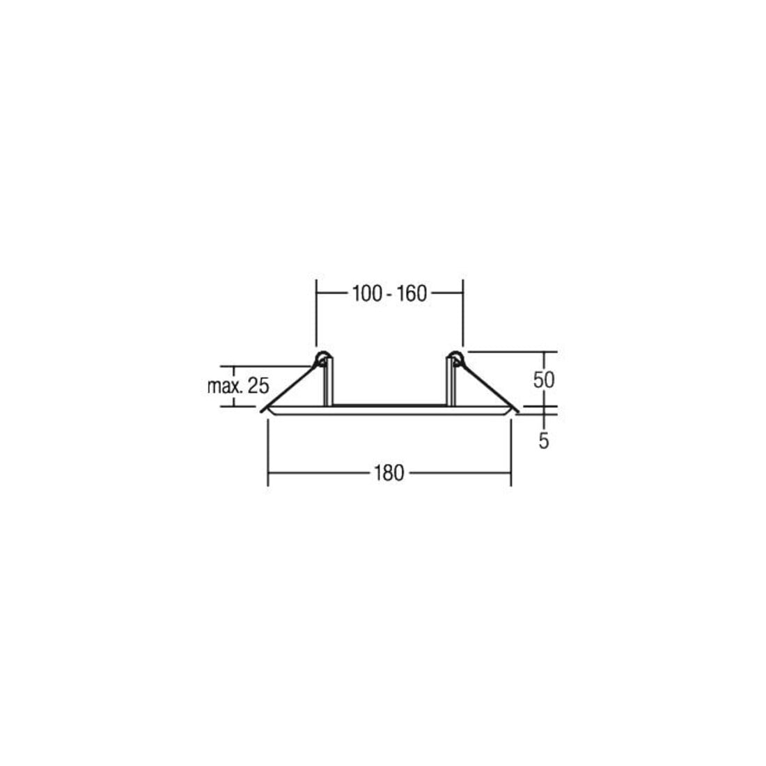 Brumberg Leuchten Standard-Reduzierring weiß D=180mm 81001070