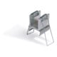 brumberg Montage-Clip 53012000 Aluminium roh Set 2 Stück