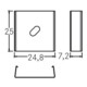 brumberg Montage-Clip für Profil 53010000 Aluminium Set 2 Stück
