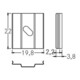 brumberg Montage-Clip Profil 53020000 Aluminium Set 2 Stück