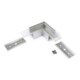 brumberg Raccord en L 53059260 aluminium argent 50 x 50 x 25,1 mm