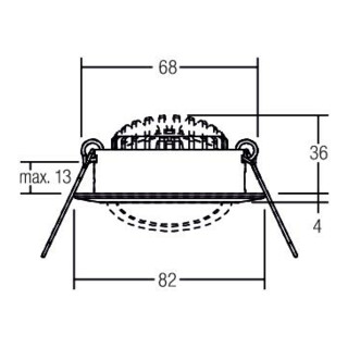 brumberg Spot encastrable LED 230V 3000K 39363183