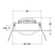brumberg Spot encastrable LED 230V 3000K 39365183