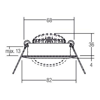 brumberg Spot encastrable LED 230V 3000K rond 39463153