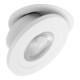brumberg Spot encastrable LED 3000K 350mA 6W rond blanc structuré
