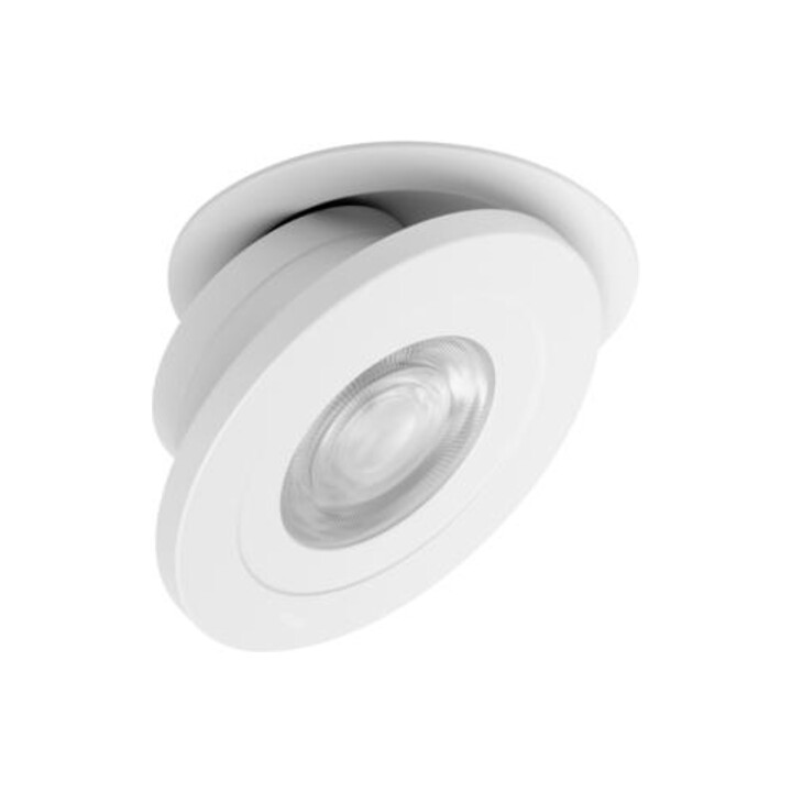 brumberg Spot encastrable LED 3000K 350mA 6W rond blanc structuré