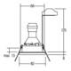 brumberg Spot encastré GU10 max. 50W blanc brillant rond