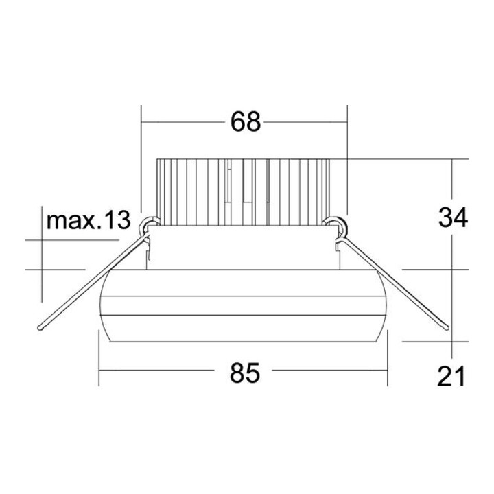 brumberg Spot encastré LED 3000K 350mA 12358183