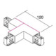 brumberg T-Verbinder 88129680 Schutzleiter links silber