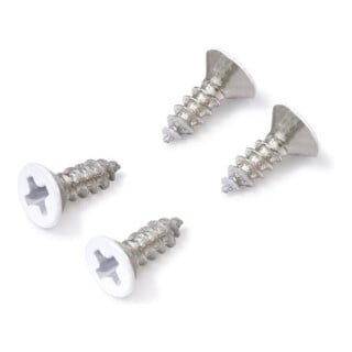 brumberg Vis blancs en acier Set de capuchons d'extrémité 53058070