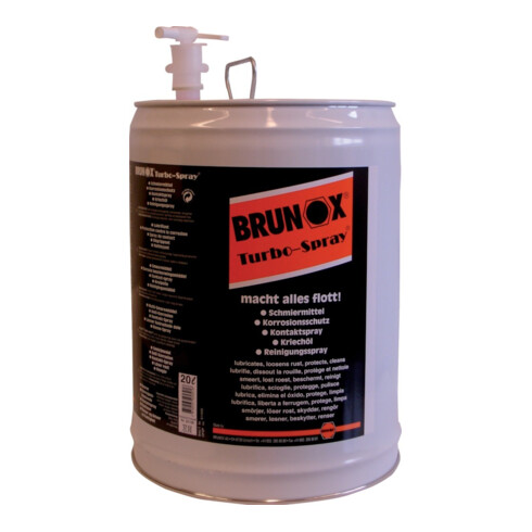 Brunox Turbo-Spray Turbo Spray bidon 20 L avec robinet