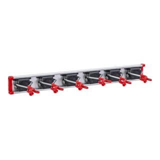 BRUNS Gerätehalter-Set "mini" 0,50m Führungsschiene mit 6 Gerätehalter "mini