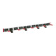 BRUNS Gerätehalterschiene 1,00m 7 Halter + 4 Haken-3