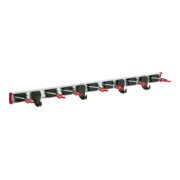 BRUNS Gerätehalterschiene 1,00m 7 Halter + 4 Haken-3