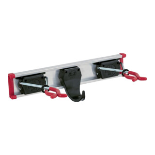 BRUNS Rail de support d’appareils 0,30 m 2 supports + 1 crochet