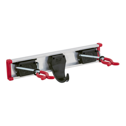 BRUNS Rail de support d’appareils 0,30 m 2 supports + 1 crochet