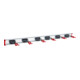 BRUNS Rail de support d’appareils 1,00m 6 supports-1