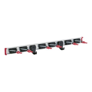 BRUNS Rail porte-appareils 0,75 m 6 supports + 2 crochets