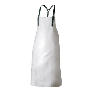 Brustlatzschürze L.ca. 100xB.ca. 80 cm weiß Narbenleder