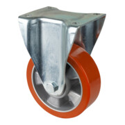 BS Rollen Bockrolle D.150mm Trgf. 550kg Guß-PU-bandage Platte 138x109mm