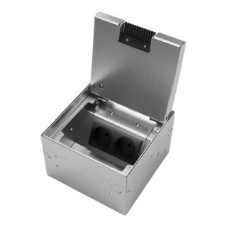 bs Bodensteckdose 8902BB 1x Schutzkontakt 1x RJ45 2fach