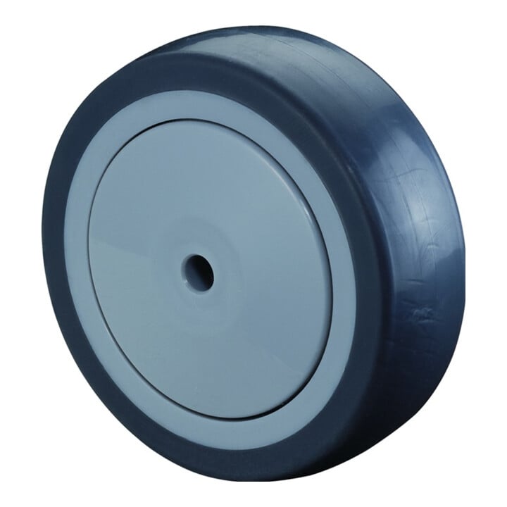 BS Ersatzrad D.100mm Trgf. 65kg Gum.Achs-D.8mm Nabenl.30mm