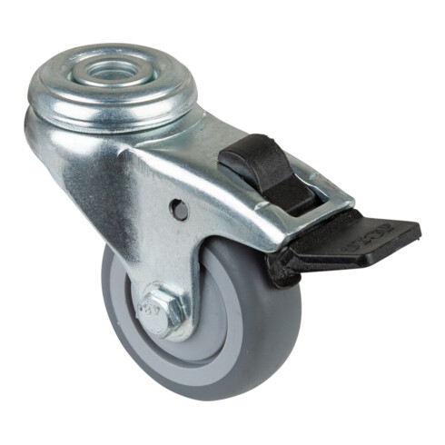 BS Rollen Apparaterolle A321.A85.050 Lenkrolle mit Totalfeststeller, Raddurchmesser 50 mm,