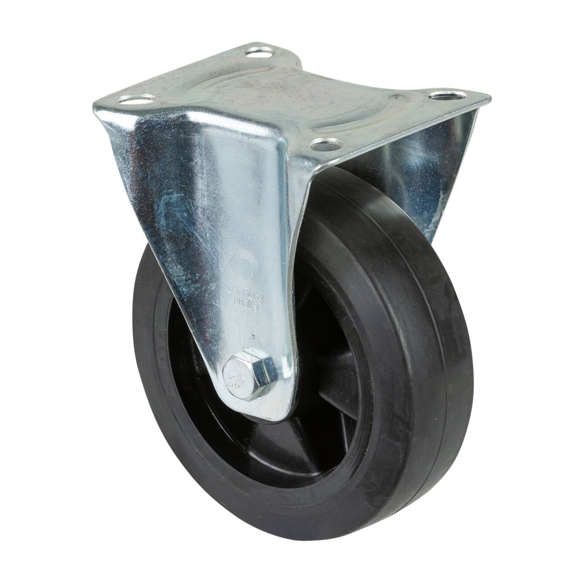 BS Rollen Bockrolle Elastikreifen schwarz Ø 160 mm