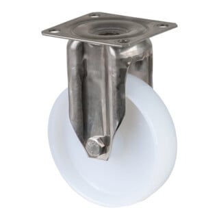BS Rollen Bockrolle G110.A90 Ø 100mm B 27mm 90kg weiß mit Anschraubplatte
