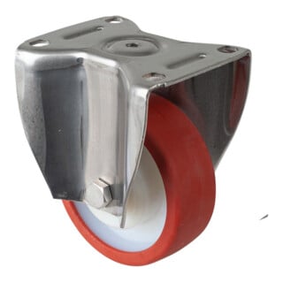BS Rollen Bockrolle HS110.B27 Rad Ø 125mm 500kg Edelstahl