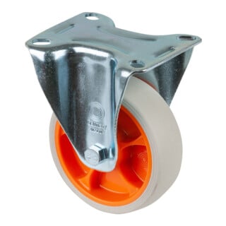 BS Rollen Bockrolle L410.B44.02 Rad Ø 100mm 110kg Stahl verzinkt