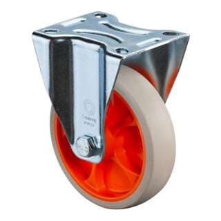 BS Rollen Bockrolle L410.B44.02 Rad Ø 125mm 120kg Stahl verzinkt