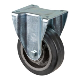 BS Rollen Bockrolle L610.B81 Ø 150mm B 50mm 350kg schwarz mit Anschraubplatte