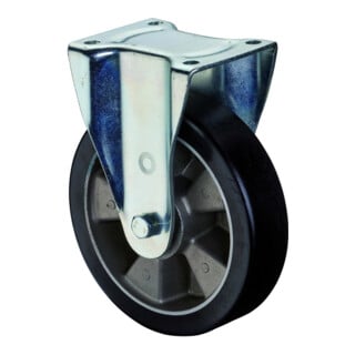 BS Rollen Bockrolle L610.B91 Ø 160mm B 50mm 500kg schwarz mit Anschraubplatte