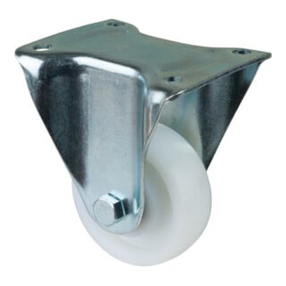 BS Rollen Bockrolle N110.B15 Ø 100mm B 50mm 500kg weiß mit Anschraubplatte