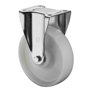 BS Rollen Bockrolle N110.B15 Ø 250mm B 60mm 600kg weiß mit Anschraubplatte
