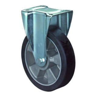 BS Rollen Bockrolle N110.B91 Ø 160mm B 50mm 500kg blau mit Anschraubplatte