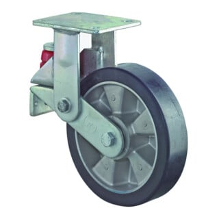 BS Rollen Bockrolle T110.B91 Ø 125mm B 40mm 250kg blau mit Anschraubplatte