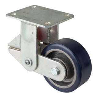 BS Rollen Bockrolle T110.C11 Ø 125mm B 50mm 400kg rot mit Anschraubplatte