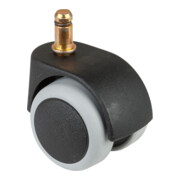 BS Rollen Bürostuhlrolle, Durchmesser 50mm, G15.050 Einschlagstift Kunststoff schwarz