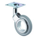 BS Rollen Design-Lenkrolle D.60mm Trgf. 50kg m.Platte Polyurethan grau-1