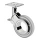 BS Rollen Design-Lenkrolle m.Feststeller D.75mm Trgf. 50kg m.Platte Polyurethan grau-1